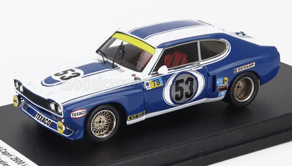 FORD ENGLAND  CAPRI 2600 LV 3,0 L V6 N 53 24 h du Mans 1973 HELMUT KOINIGG - JEAN VINATIER - GERRY BIRREL - BLANC ET BLEU Boutique de modèles réduits Vroomi