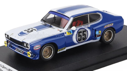 FORD ENGLAND  CAPRI 2600 LV 3,0 L V6 N 55 24 h du Mans 1973 DIETER GLEMSER - JOHN FITZPATRICK - HANS HEYER - BLANC ET BLEU Boutique de modèles réduits Vroomi