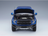 Voiture miniature Ford Raptor bleue avec capot ouvert et moteur détaillé, par Vroomi.