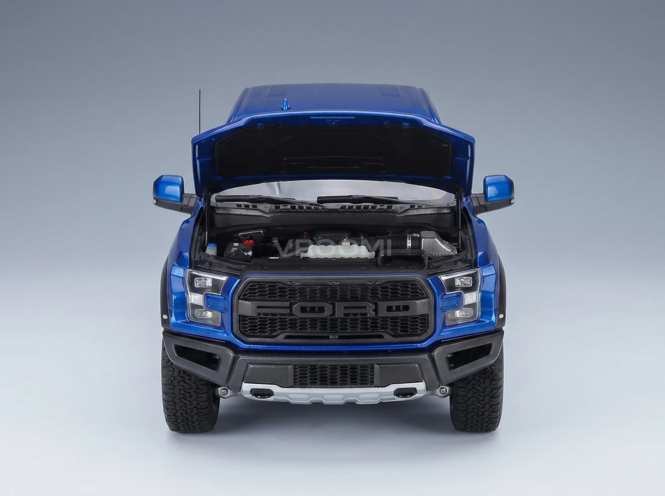 FORD EUA - F-150 RAPTOR PICK-UP CABINA DUPLA 2019 - AZUL Modelo em escala no Vroomi