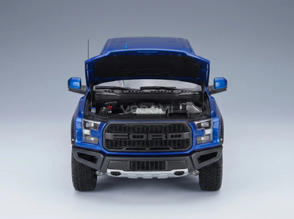 FORD EUA - F-150 RAPTOR PICK-UP CABINA DUPLA 2019 - AZUL Modelo em escala no Vroomi