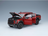 Voiture miniature Ford Raptor rouge avec capot et portes ouverts, présentée par Vroomi pour les collectionneurs.