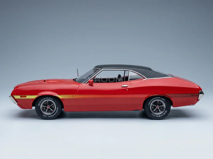 FORD USA - GRAN TORINO COUPÉ 1972 - ROUGE ET NOIR - Boutique de modèles réduits Vroomi