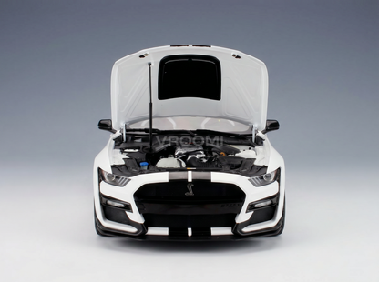 FORD EE. UU. - MUSTANG SHELBY GT500 COUPÉ 2023 - BLANCO OXFORD - Maqueta de coche en Vroomi