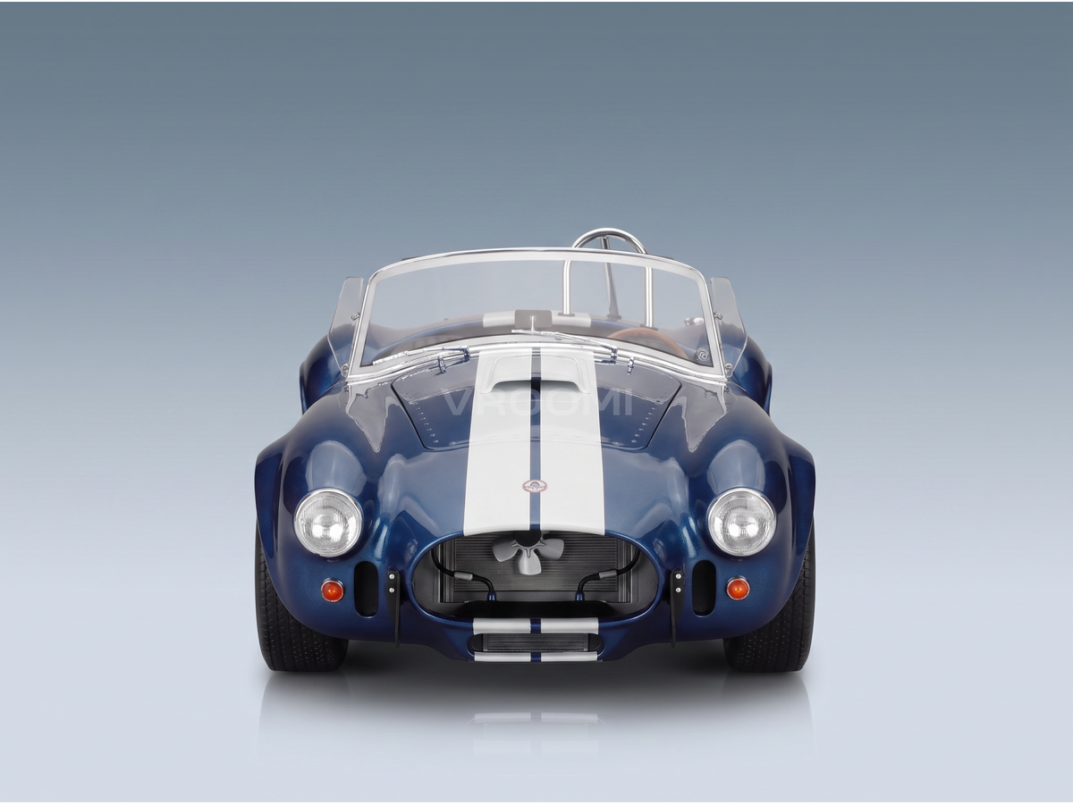 FORD USA - SHELBY COBRA 427 S/C SPIDER OPEN 1967 - CON VETRINA - WITH SHOWCASE - BLUE WHITE - ROAD CARS