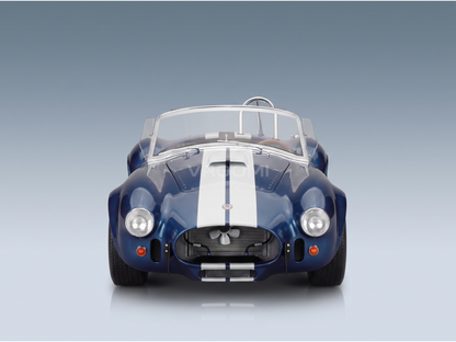 FORD USA - SHELBY COBRA 427 S/C SPIDER OPEN 1967 - CON VETRINA - WITH SHOWCASE - BLUE WHITE - ROAD CARS