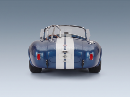 FORD USA - SHELBY COBRA 427 S/C SPIDER OPEN 1967 - CON VETRINA - WITH SHOWCASE - BLUE WHITE - ROAD CARS