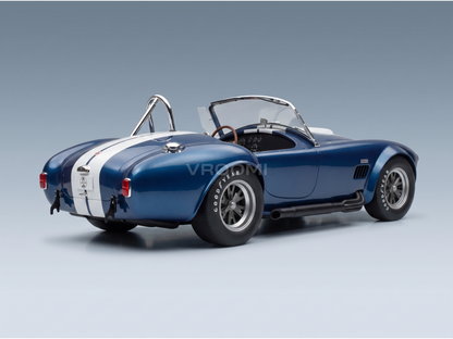 FORD USA - SHELBY COBRA 427 S/C SPIDER OPEN 1967 - CON VETRINA - WITH SHOWCASE - BLUE WHITE - ROAD CARS