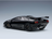 Voiture miniature Lamborghini Diablo GTR noire avec aileron arrière, présentée par Vroomi pour les collectionneurs