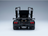 Voiture miniature Lamborghini GTR noire avec portes ouvertes et moteur arrière visible, par Vroomi