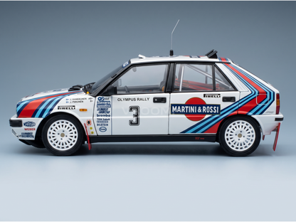 LANCIA - DELTA HF INTEGRALE 4WD TEAM MARTINI & ROSSI RACING N. 3 VINCITRICE DEL RALLY OLYMPUS USA 1987 JUHA KANKKUNEN - JUHA