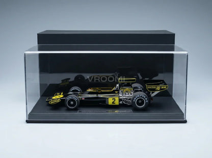 LOTUS | F1 72E TEAM LOTUS JPS N.º 2, 3.º GP de Gran Bretaña de 1974, JACKY ICKX. Tienda de maquetas de coches a escala Vroomi