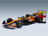 Miniature de la McLaren F1 MCL39 orange et noire avec logos sponsors célébrant la victoire de Lando Norris au GP de Monaco 2025