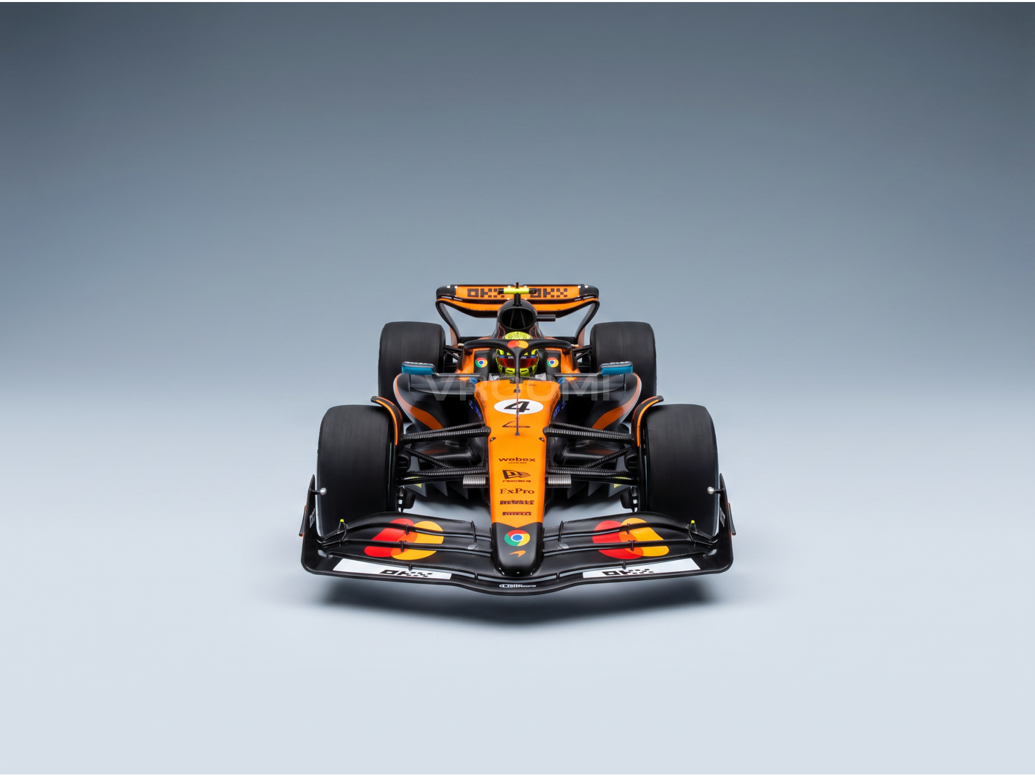 McLaren MCL39 McLaren F1 Team No. 4 Lando Norris Winner Monaco GP 2025 with Pit Board Spark Model 1:18 scale model - image 4