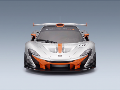 McLAREN - P1 GTR PEBBLE BEACH 2015 - CON VETRINA - WITH SHOWCASE - GREY ORANGE - ROAD CARS