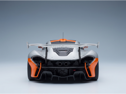 McLAREN - P1 GTR PEBBLE BEACH 2015 - CON VETRINA - WITH SHOWCASE - GREY ORANGE - ROAD CARS