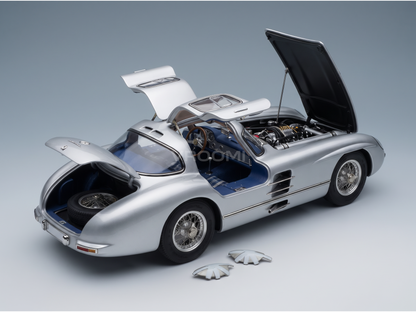 MERCEDES BENZ - 300 SLR Coupé N T1 RAC Tourist Trophy 1955 - PLATA - COCHES DE CARRETERA