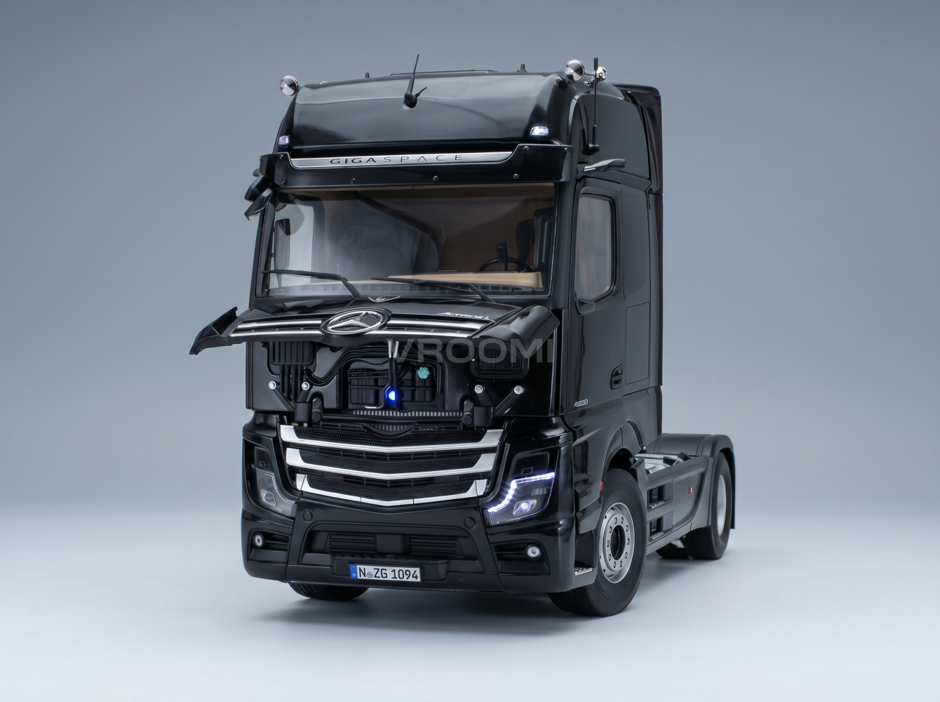 MERCEDES BENZ – ACTROS L 1863 GIGASPACE 4x2 Sattelzugmaschine 2-Achser 2023 – SCHWARZ Modellauto auf Vroomi