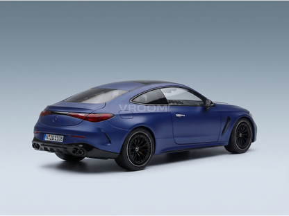 Blue Mercedes-Benz scale model car showcased by Vroomi for collectors and fans.