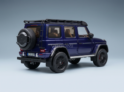 MERCEDES-BENZ – G-KLASSE G63 4x4 AMG 2023 – MYSTIC BLUE – Modellauto auf Vroomi