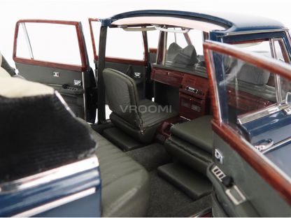 MERCEDES BENZ - S-KLASSE 600 PULLMAN (W100) LANDAULET MET ZACHTE KAP, HALFCABRIOLET 1969 - BLAUW - STRATAUTO'S