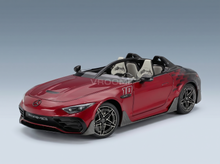 MERCEDES BENZ - CLASSE SL AMG 4.0L V8 BITURBO 585 CV PureSpeed n 10 SPIDER OPEN 2025 - ROSSO NERO modellino in scala modellino Vroomi