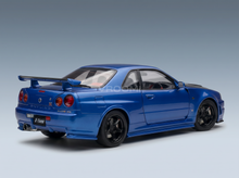 NISSAN - SKYLINE GT-R (R34) Z-TUNE 2002 - AZUL BAYSIDE CON DETALLES DE CARBONO