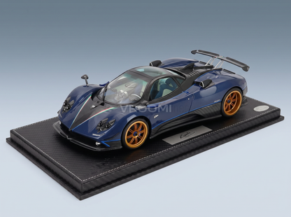 PAGANI - ZONDA TRICOLORE 2010 - CON VETRINA - WITH SHOWCASE - BLUE CARBON