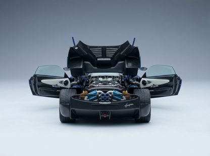 PAGANI - ZONDA TRICOLORE 2010 - CON VETRINA - WITH SHOWCASE - BLUE CARBON