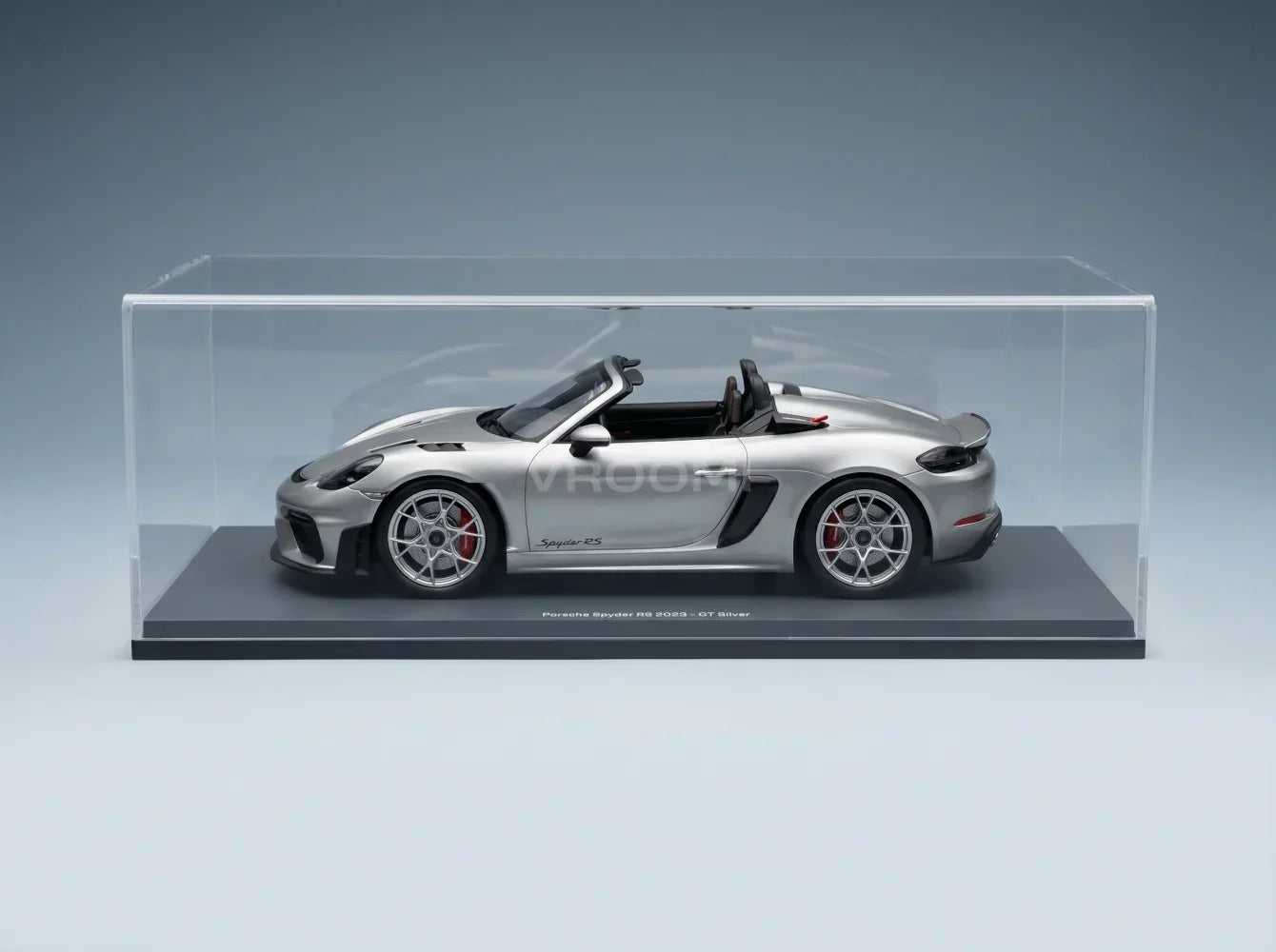 PORSCHE - 718 (982) SPIDER RS CABRIOLET OPEN 2023 - ARGENT Boutique de modèles réduits Vroomi