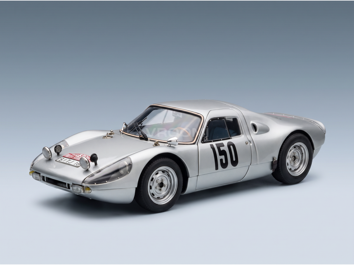 PORSCHE - 904 CARRERA GTS ch.904-006 N 150 2° RALLY MONTECARLO 1965 EUGEN BOEHRINGER - ROLF WUTHERICH - ARGENTO