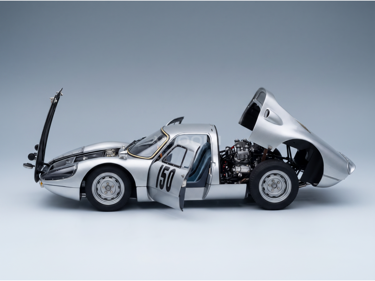 PORSCHE - 904 CARRERA GTS ch.904-006 N 150 2° RALLY MONTECARLO 1965 EUGEN BOEHRINGER - ROLF WUTHERICH - ARGENTO