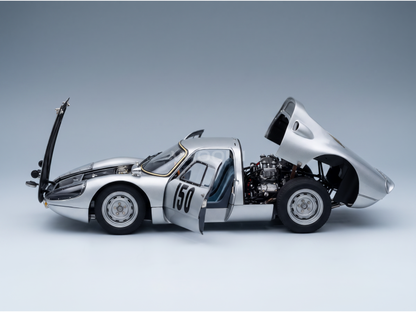 PORSCHE - 904 CARRERA GTS ch.904-006 N 150 2° RALLY MONTECARLO 1965 EUGEN BOEHRINGER - ROLF WUTHERICH - ARGENTO