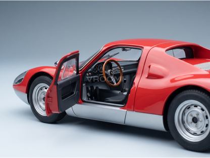 PORSCHE - 904 CARRERA GTS n.º 904-043 N, subasta de Pebble Beach 2017 - ROJO Y PLATA - COCHES DE CARRETERA