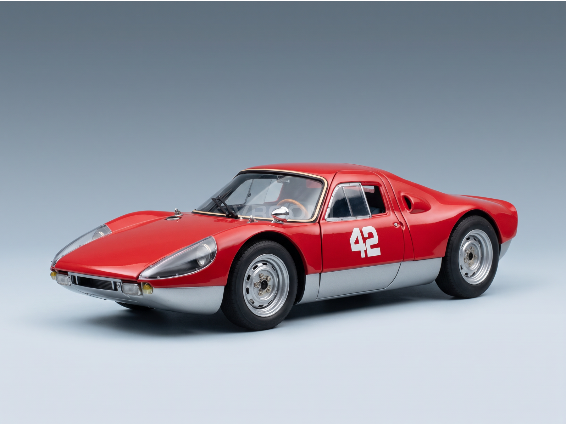 PORSCHE - 904 CARRERA GTS n.º 904-043 N, subasta de Pebble Beach 2017 - ROJO Y PLATA - COCHES DE CARRETERA