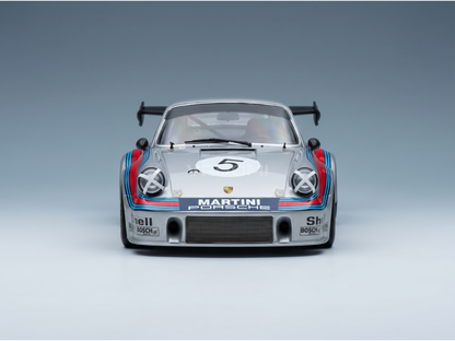 PORSCHE - 911 930 CARRERA RSR TURBO 2,1 L TEAM MARTINI RACING N.º 5 BRANDS HATCH 1974 H. MULLER - G. VAN LENNEP - ROJO PLATEADO