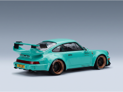 PORSCHE - 911 930 RWB TIFFANY COUPÉ 2020 - BLEU CLAIR - VOITURES DE SÉRIE