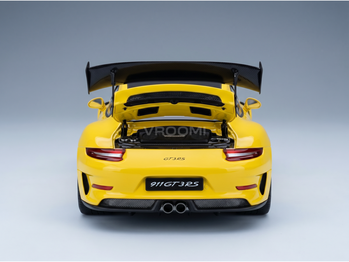 Porsche 911 991-2 GT3 RS Coupe Weissach Package 2017 Racing Yellow AUTOart 1:18 scale model - image 4