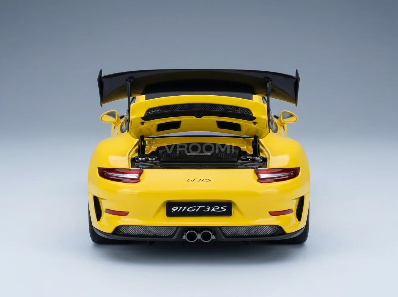 PORSCHE - 911 991-2 GT3 RS COUPÉ PACK WEISSACH 2017 - JAUNE COURSE Boutique de modèles réduits Vroomi