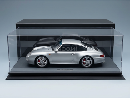 porsche-911-993-carrera-4s-coupe-1995-con-vetrina-with-showcase-silver-road-cars-142 - Vroomi