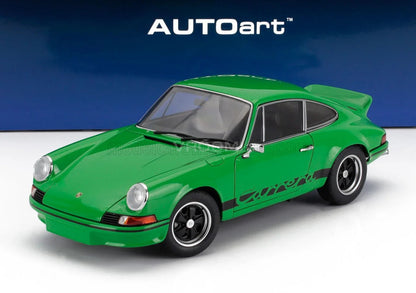 PORSCHE - 911 CARRERA RS 2.7 COUPÉ 1973 - VERDE Y NEGRO Maqueta de coche en Vroomi