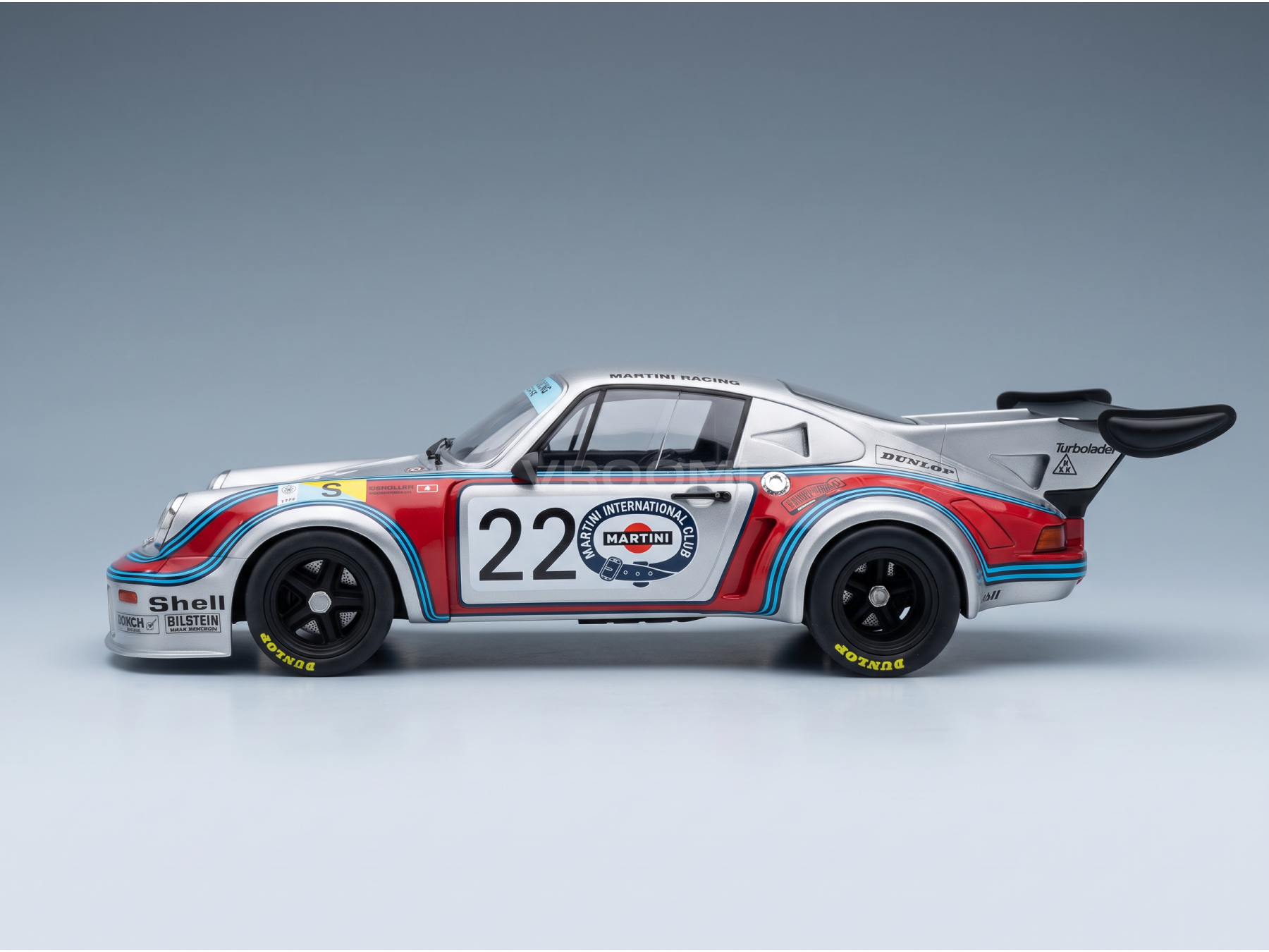 PORSCHE - 911 CARRERA RSR 2,1 L TURBO DEL EQUIPO MARTINI RACING N.º 22, 2.º puesto en las 24 Horas de Le Mans de 1974, G. VAN LENNEP - H. MÜLLER - ROJO PLATEADO