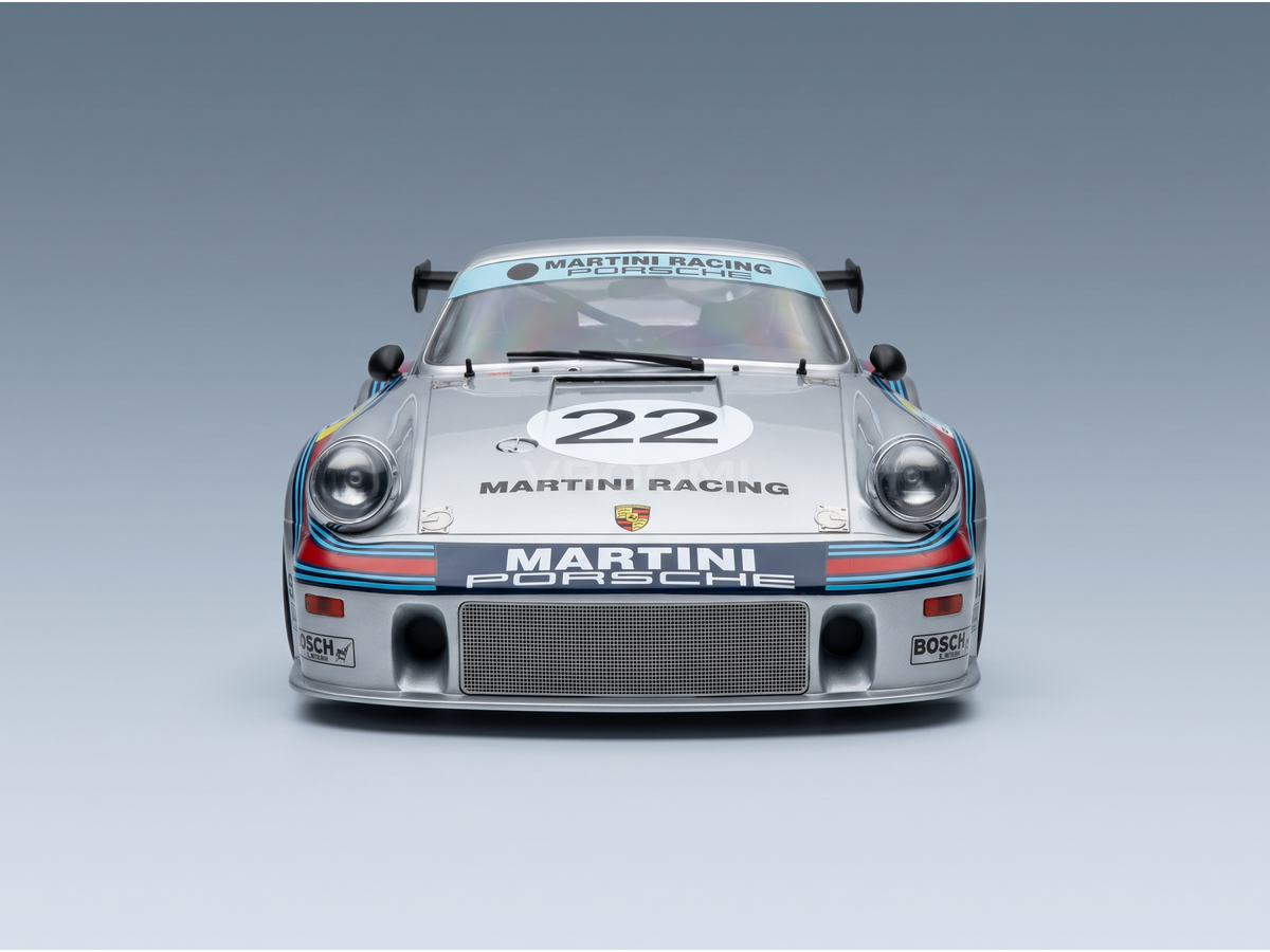 PORSCHE - 911 CARRERA RSR 2.1L TURBO TEAM MARTINI RACING N 22 2e 24h LE MANS 1974 G.VAN LENNEP - H.MULLER - ARGENT ROUGE