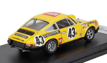 PORSCHE - 911S COUPÉ EQUIPA JEAN PIERRE GABAN N.º 43 24 Horas de Le Mans 1970 JEAN PIERRE GABAN - WILLY BRAILLARD - AMARELO Modelo em escala no Vroomi
