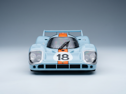 PORSCHE | 917LH 4,9 L TEAM JOHN WYER AUTOMOTIVE ENGINEERING LTD. N. 18 24 Ore di Le Mans 1971 P. RODRIGUEZ - J. OLIVER modellino in scala modellino Vroomi