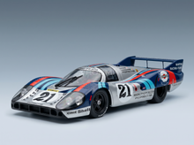 PORSCHE - 917LH 4.9L TEAM MARTINI RACING N 21 24h LE MANS 1971 VIC ELFORD - GERARD LARROUSSE - SILVER BLUE
