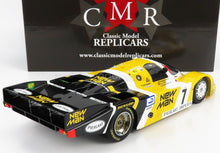 PORSCHE – 956L TURBO TEAM NEWMAN JOEST RACING N 7 SIEGER 24-STUNDEN-RENNEN VON LE MANS 1984 KLAUS LUDWIG – HENRI PESCAROLO – STEFAN JOHANSSON – GELB-SCHWARZ