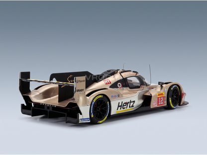 Porsche 963 LMDh #12 Hertz scale model car, detailed die-cast replica from Vroomi