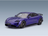 Porsche Taycan Turbo 2023 Purple GT Spirit 1:18 scale model