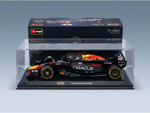 Oracle Red Bull Racing RB20 scale model car in display case, 1/24 by Bburago — Vroomi